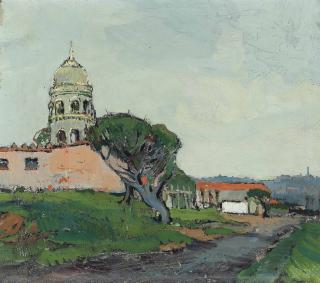 Pieter Willem Frederick Wenning - A street scene, Durban