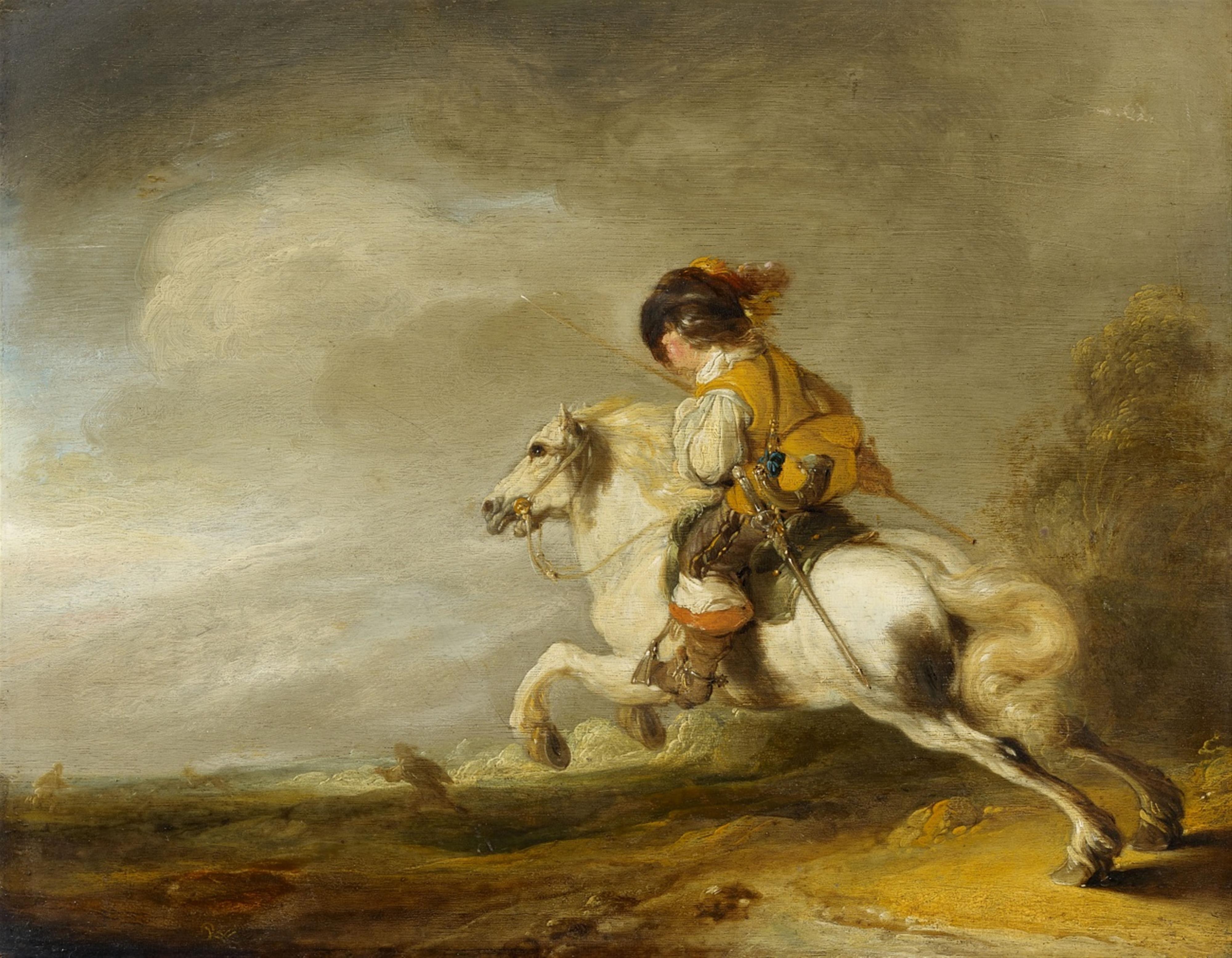 Pieter Wouwerman - Reiter in Landschaft