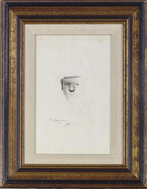 Pietro Annigoni - Head of a man wearing a hat