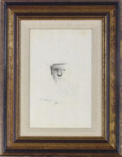 Pietro Annigoni - Head of a man wearing a hat