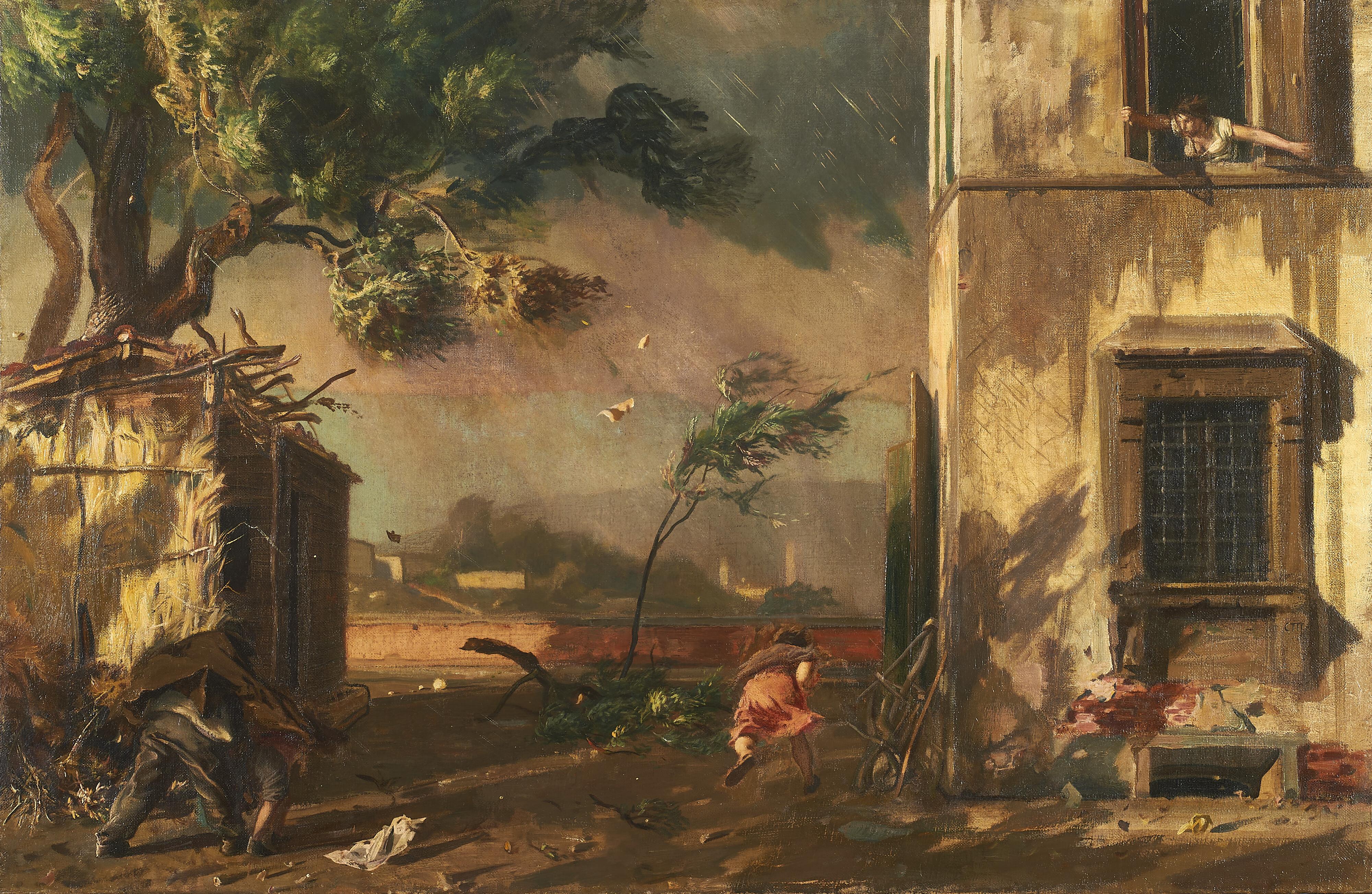 Pietro Annigoni - L\'arrivo del temporale