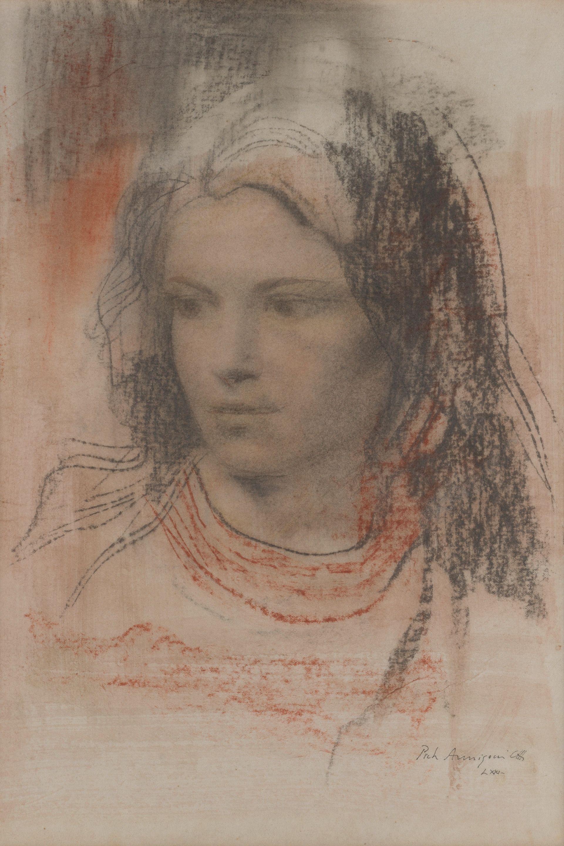 Pietro Annigoni - Portrait of a young woman