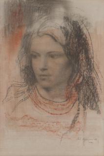 Pietro Annigoni - Portrait of a young woman