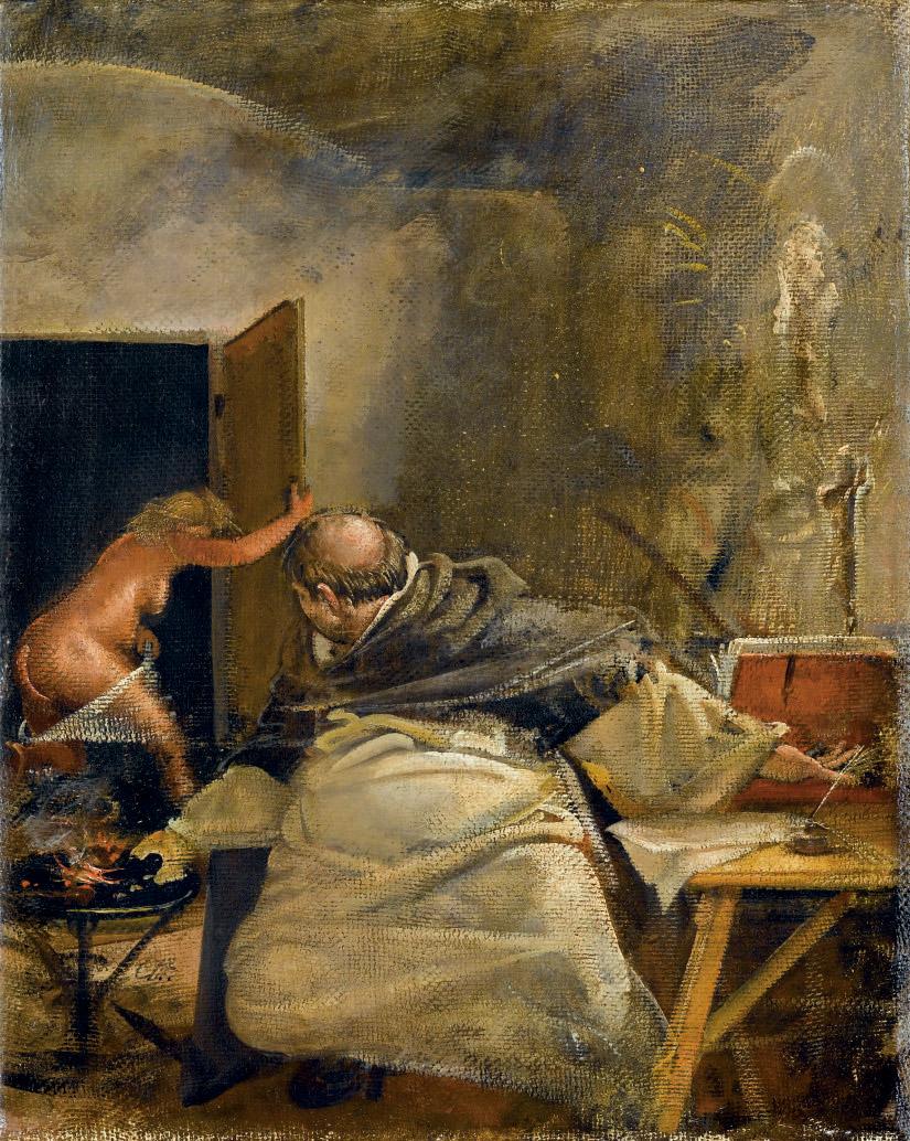 Pietro Annigoni - Tentazioni di un frate