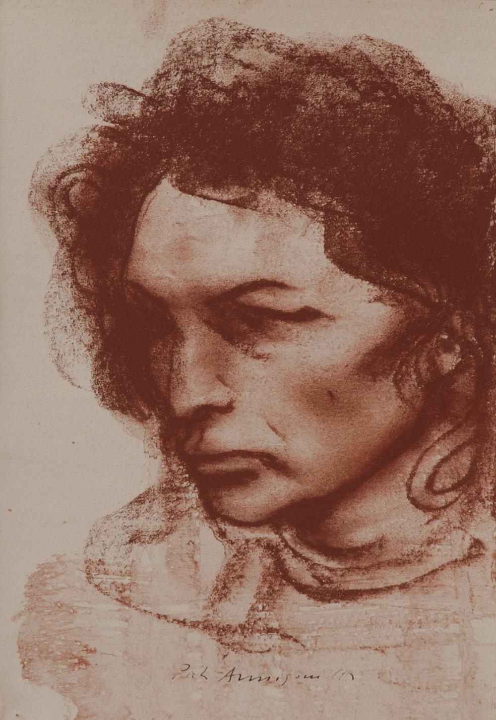 Pietro Annigoni - Volto maschile