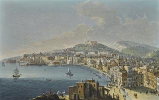 Pietro Antoniani - View Of Naples Looking North Towards The Castel Sant\'Elmo