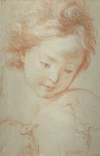 Pietro Antonio De Pietri - Head of a child and two women (recto); and Heads of two women (recto)