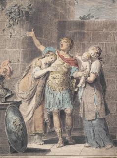 Pietro Antonio Novelli - Hector parting from Andromache and Astyanax