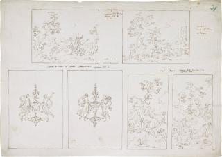 Pietro Antonio Novelli - Studies for the decoration of Palazzo Pisani - De Lazara, Padua