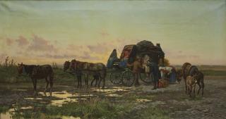 Pietro Barucci - La sosta della carovana