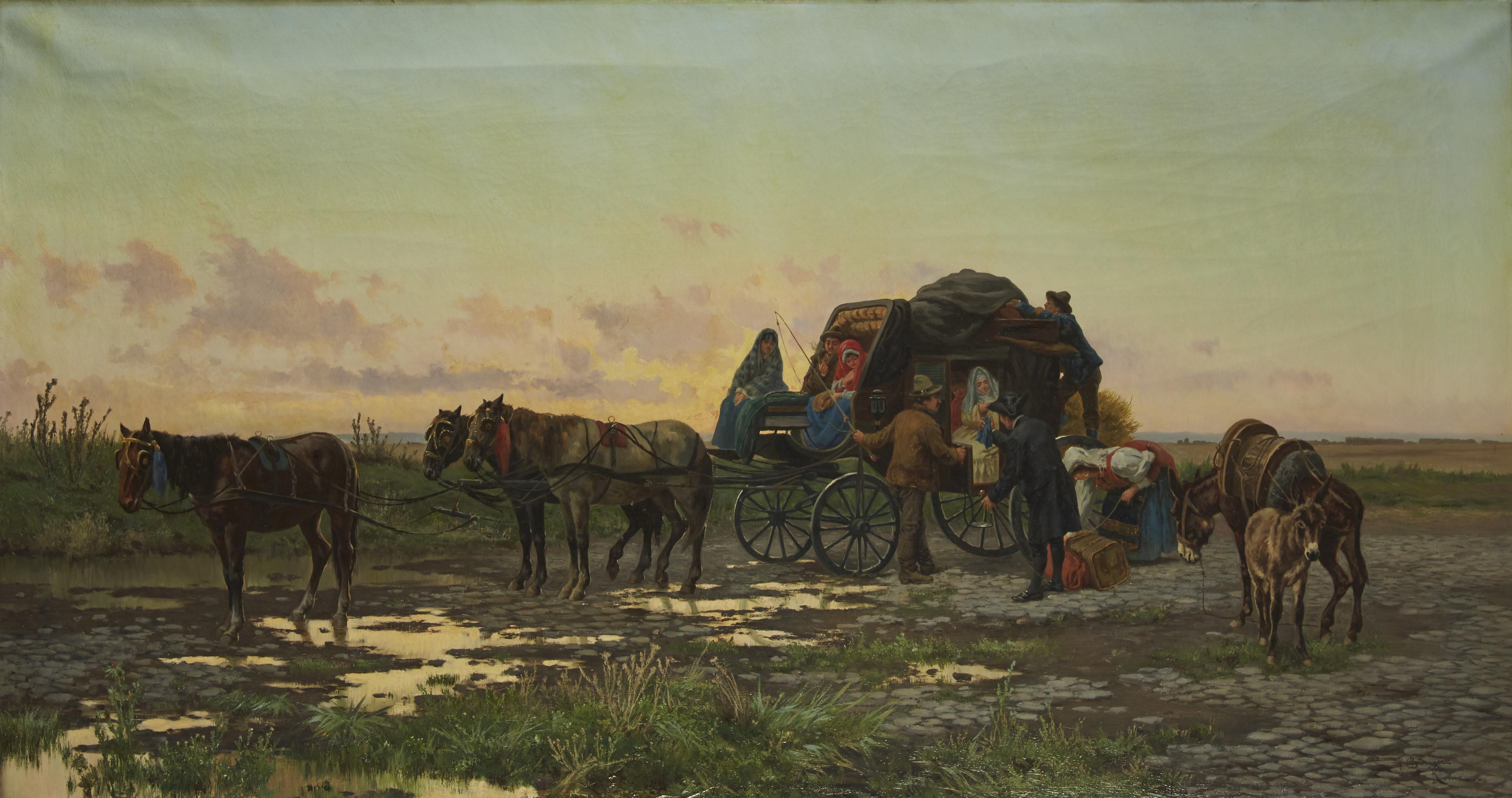 Pietro Barucci - La sosta della carovana