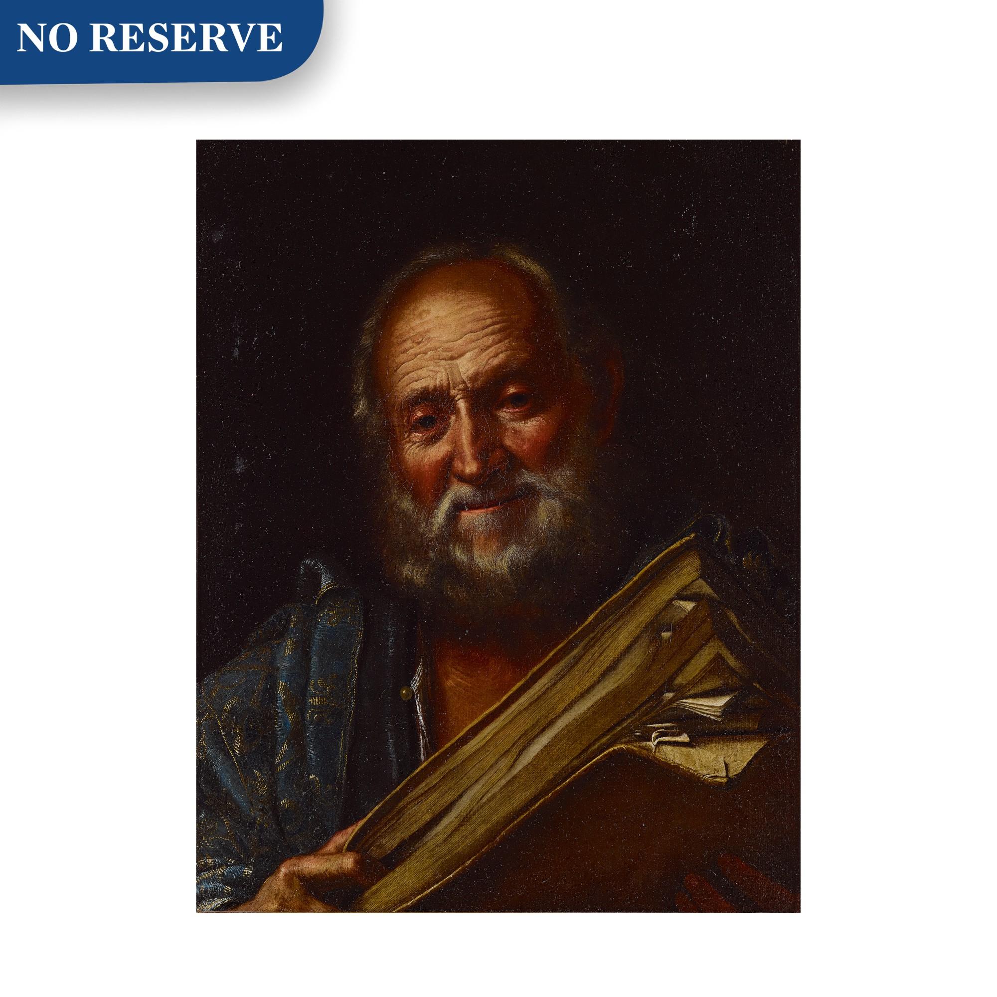 Pietro Bellotti - Bearded man holding a book, bust-length