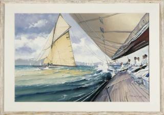 Pietro Bianco Bortoluzzi - Scene From A Sail Boat In A Regatta