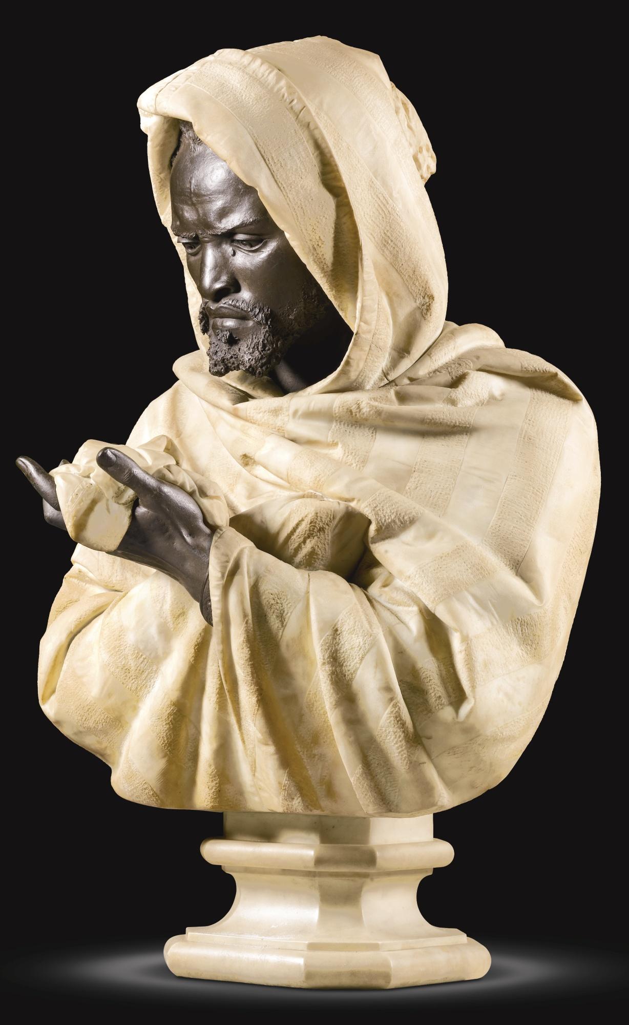 Pietro Calvi - Italian Bust Of Othello, The Moor Of Venice