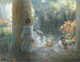 Pietro Chiesa - Fanciulli fra i fiori