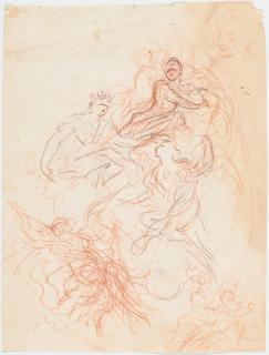 Pietro Dandini - 4 Bll.: Diverse Studien für Wand- und Deckenbilder