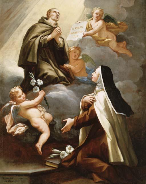 Pietro Dandini - St. Didacus Appearing To St. Mary Magdalen De\' Pazzi