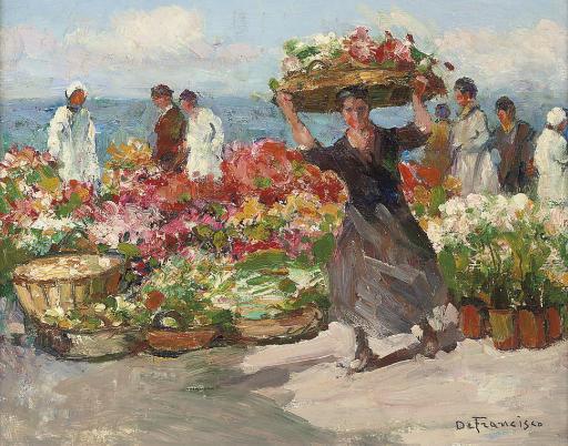 Pietro de Francisco - Marché Aux Fleurs À Menton