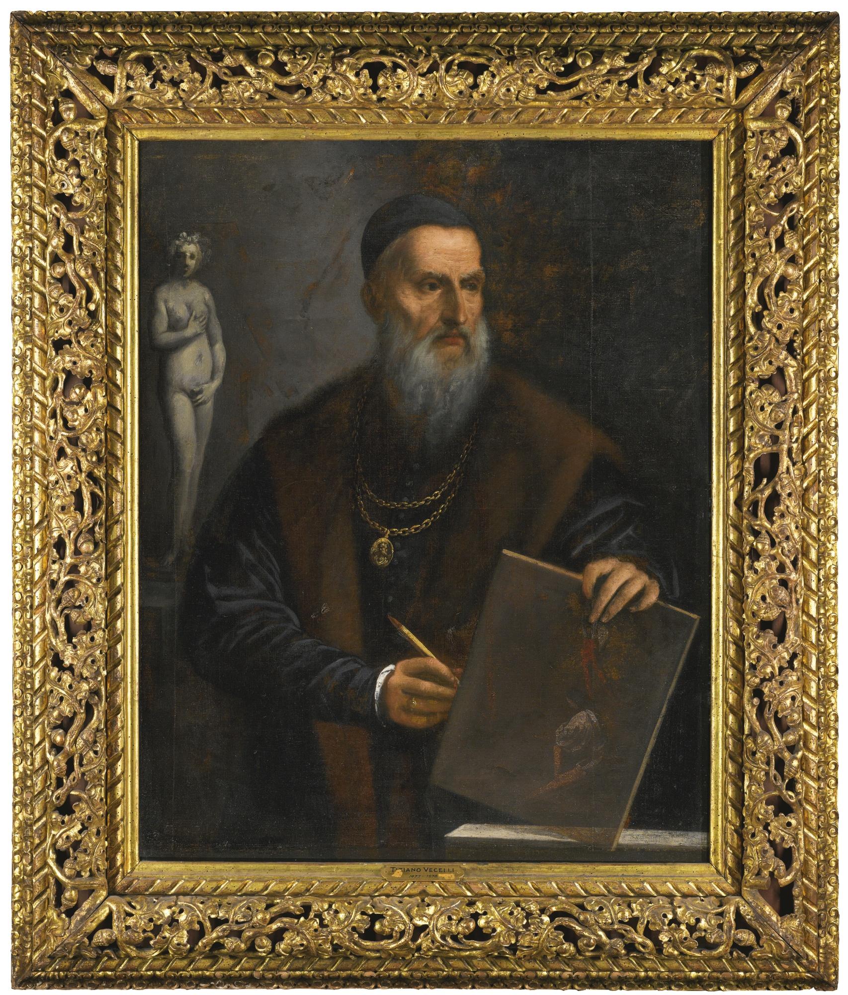 Pietro Della Vecchia - Portrait Of Titian, Half-Length