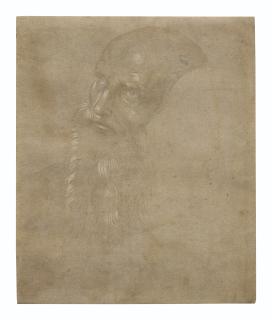 Pietro Di Cristoforo Vannucci, Called Perugino - Head of a bearded man