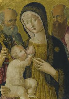 Pietro Di Domenico - The Madonna And Child With Saints Peter And Paul