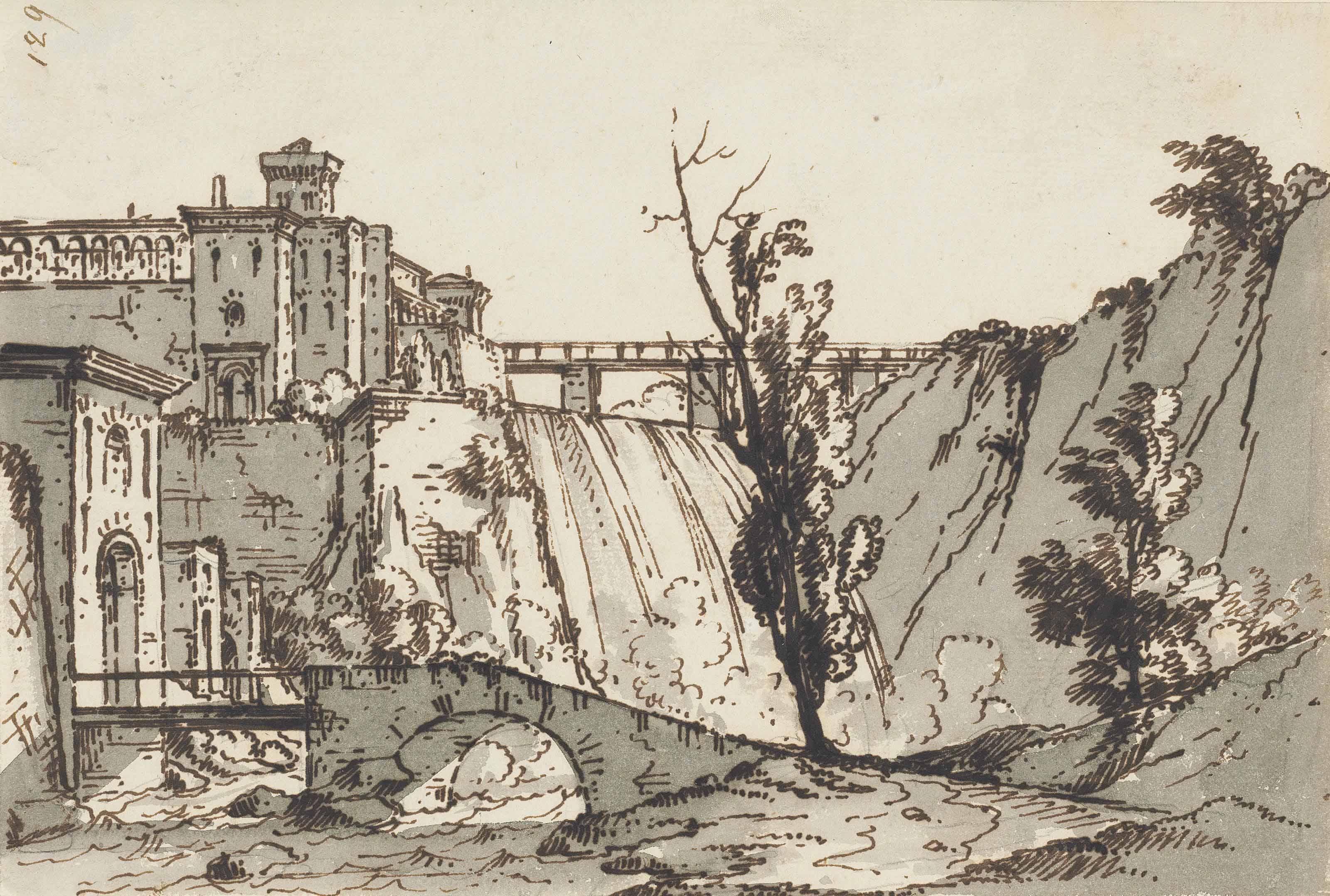 Pietro Di Gottardo Gonzaga - View Of An Island On The Tiber