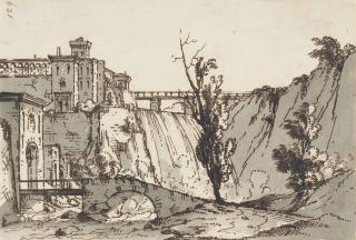 Pietro Di Gottardo Gonzaga - View Of An Island On The Tiber