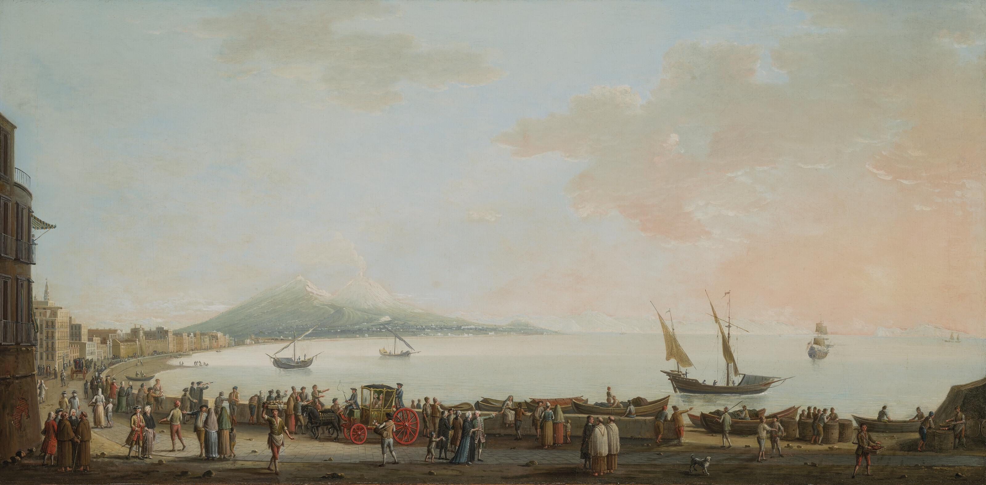 Pietro Fabris - Naples, from Mergellina