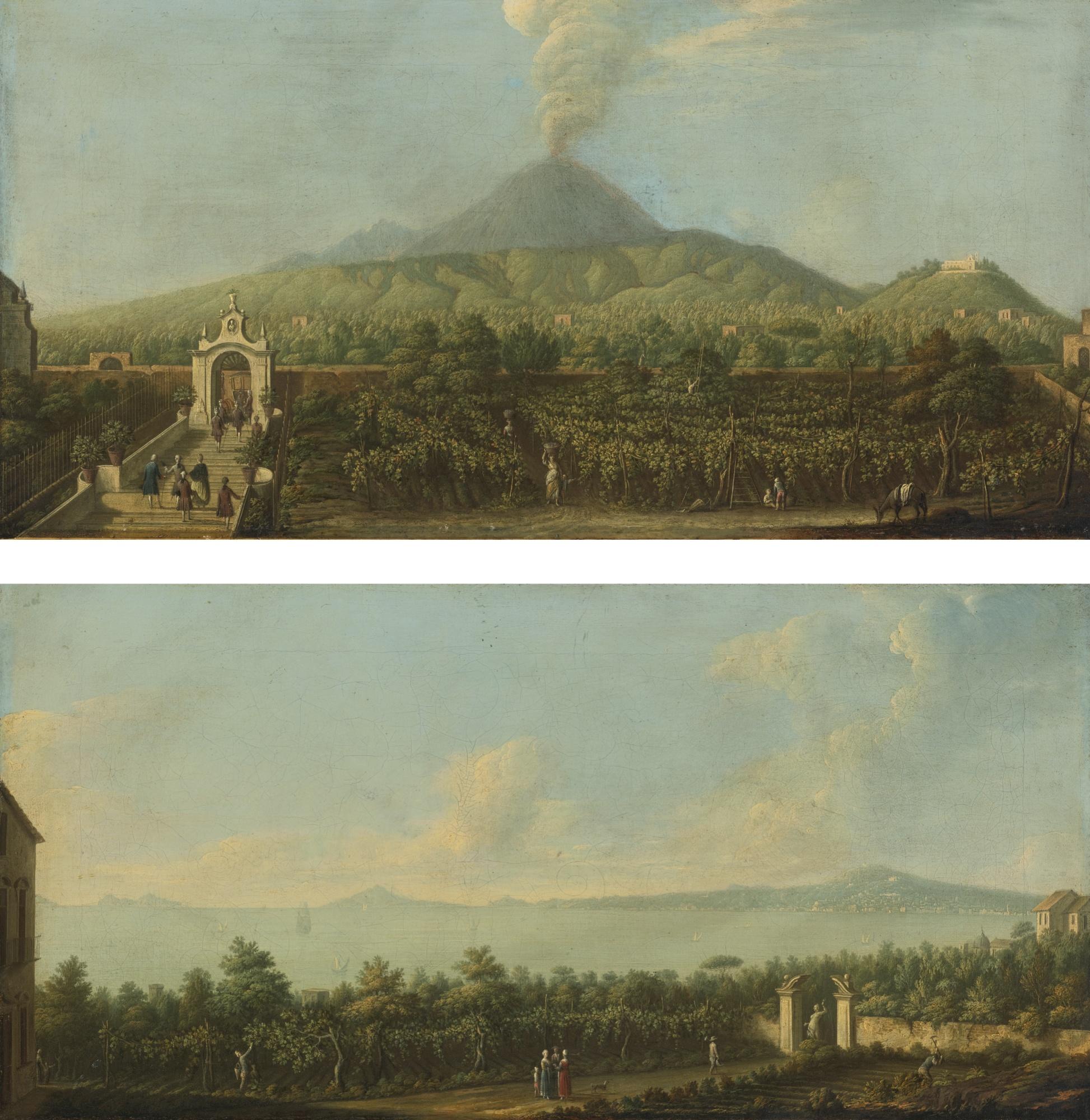 Pietro Fabris - Two Views Of William Hamilton\'S Villa, The \