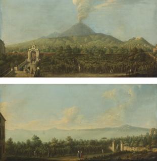 Pietro Fabris - Two Views Of William Hamilton\'S Villa, The \