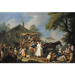 Pietro Fabris - Villagers Preparing To Depart For The Festival Of The Madonna Dell\'Arco