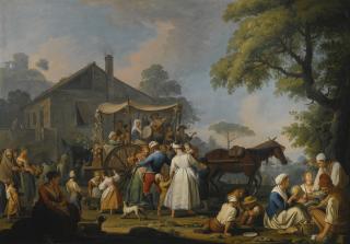 Pietro Fabris - Villagers Preparing To Depart For The Festival Of The Madonna Dell\'Arco