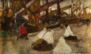 Pietro Fragiacomo - La benedizione delle barche