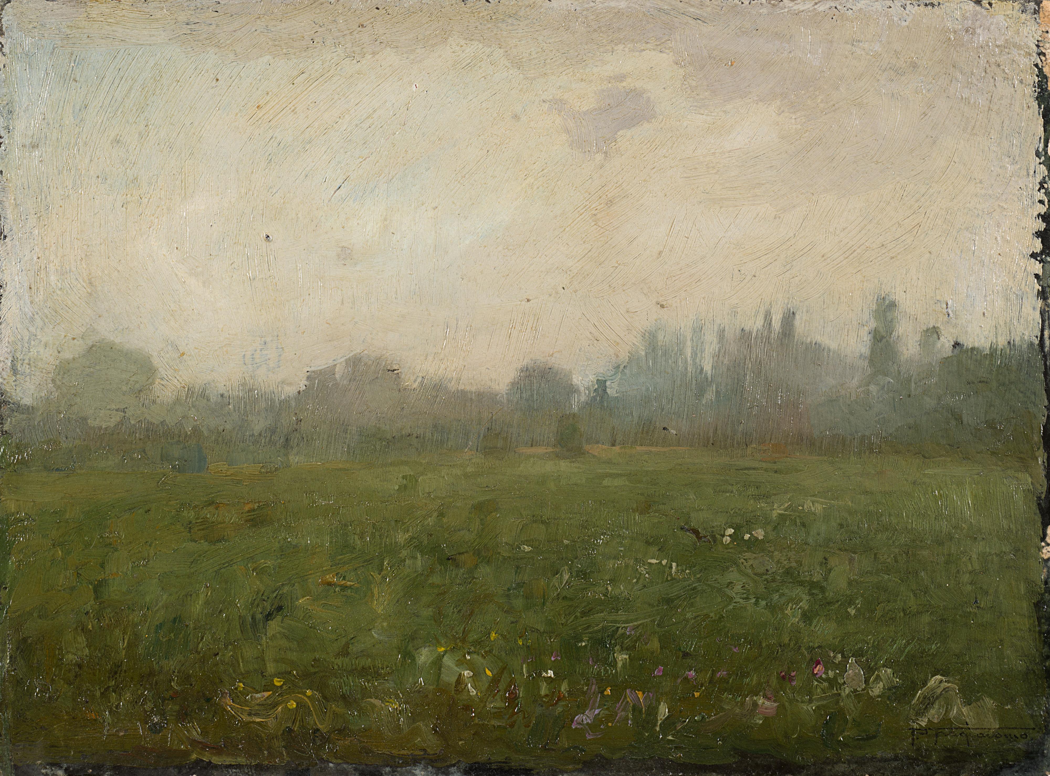 Pietro Fragiacomo - Paesaggio uggioso