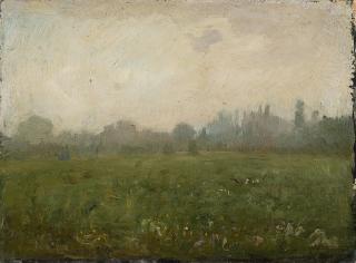 Pietro Fragiacomo - Paesaggio uggioso