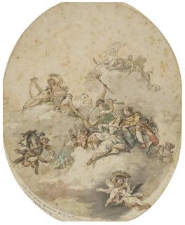 Pietro Francesco Guala - Projet de plafond