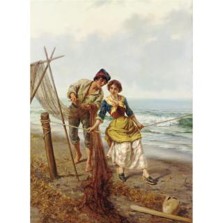 Pietro Gabrini - The Fisherman\'S Net