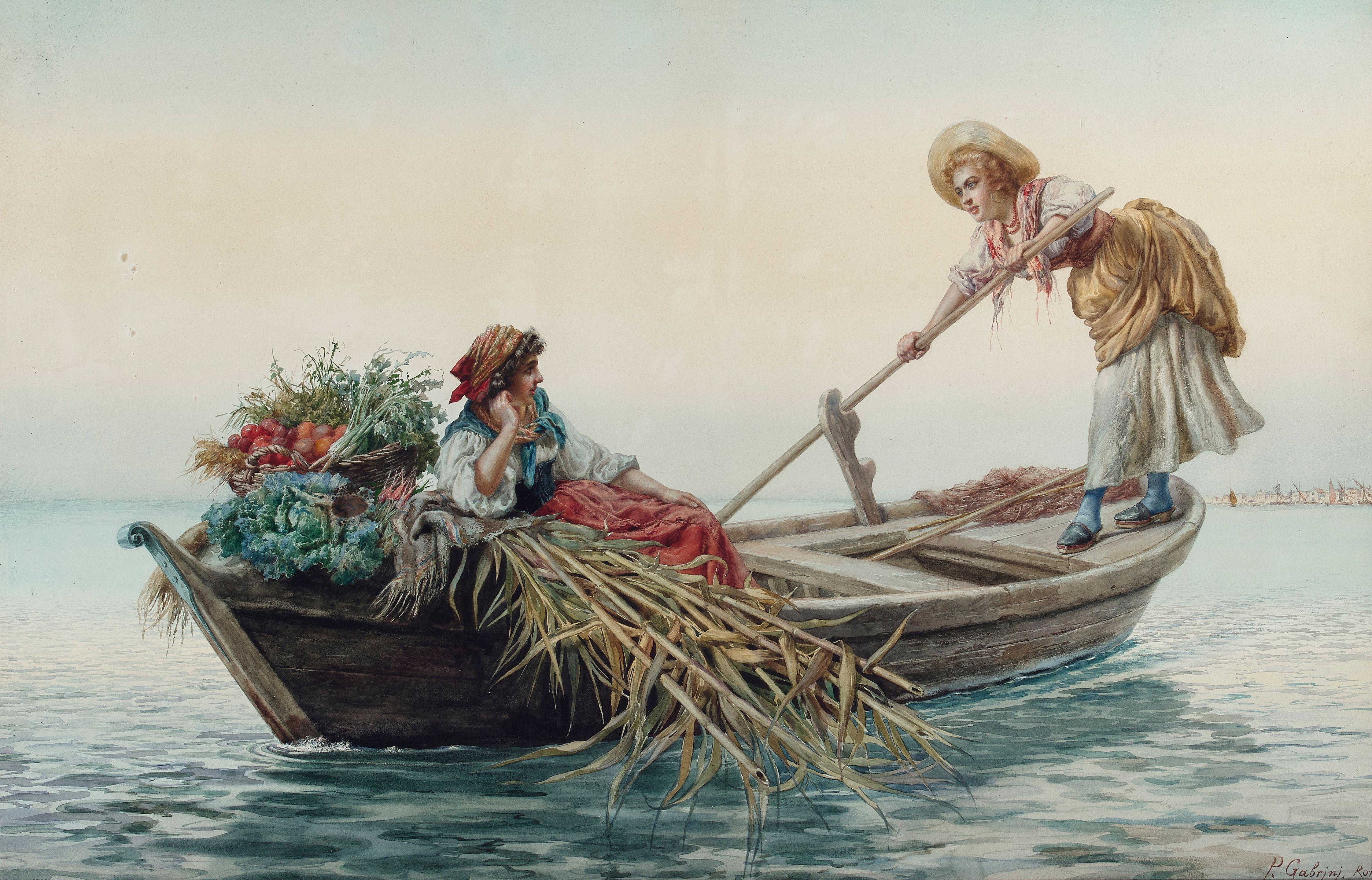 Pietro Gabrini - The floating vegetable sellers
