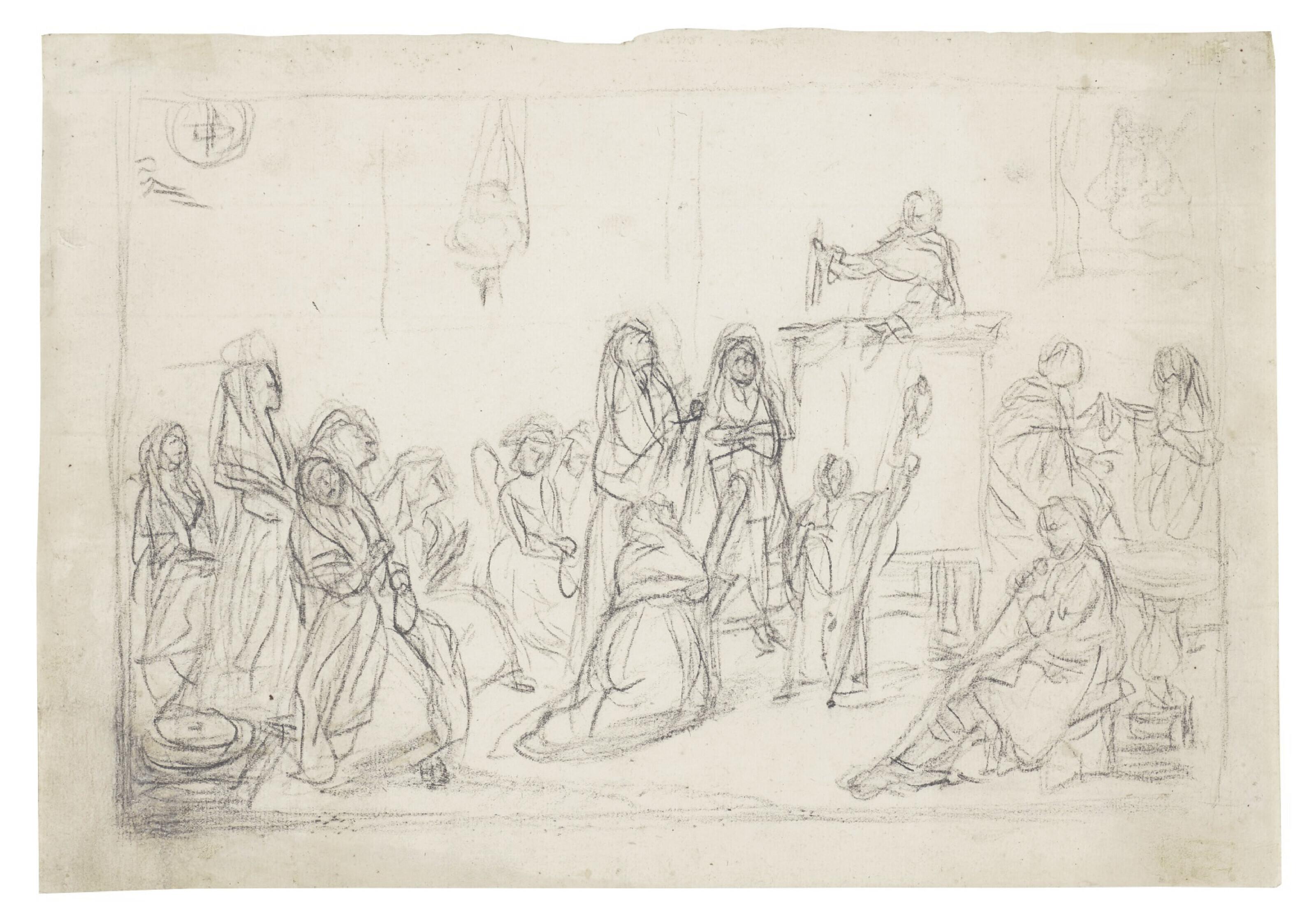 Pietro Longhi - A priest giving a sermon in a church