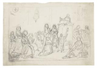 Pietro Longhi - A priest giving a sermon in a church