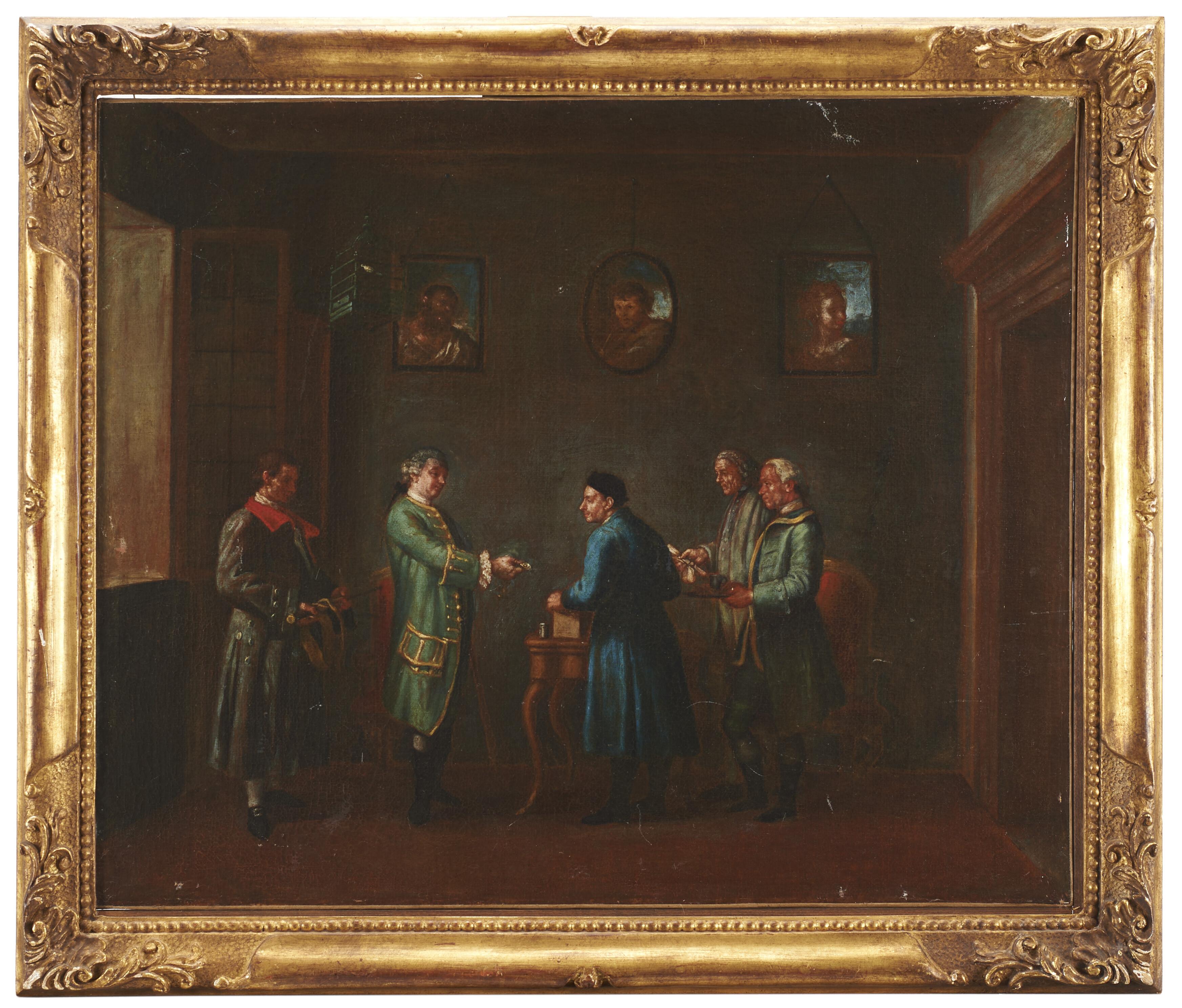 Pietro Longhi - Negotiation