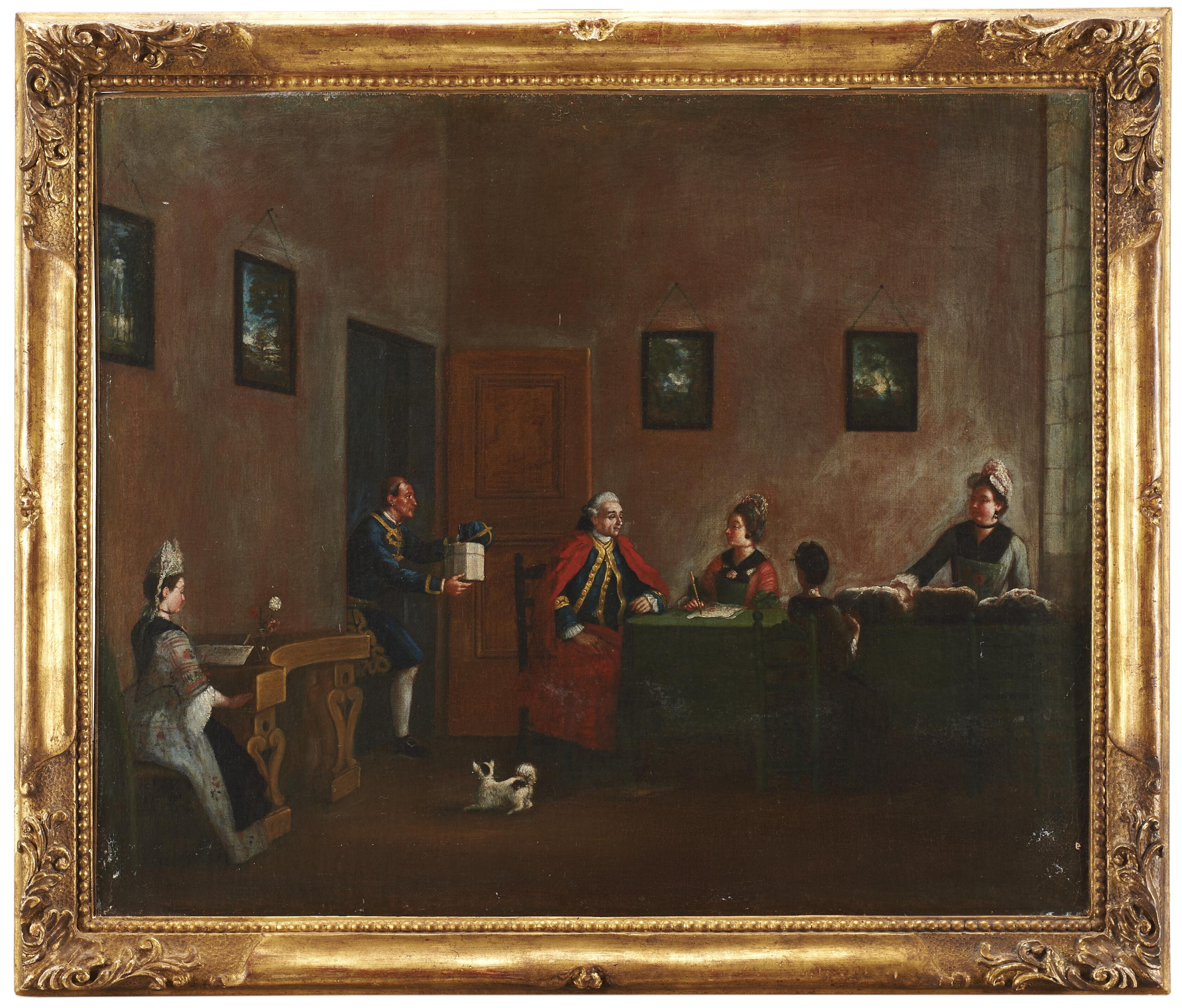 Pietro Longhi - The delivery of the parcel