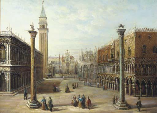Pietro Medici - Piazza San Marco, Venice; And  View of The Grand Canal