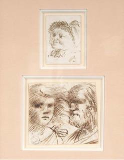 Pietro Novelli - A head of a man and woman; and A head of a woman