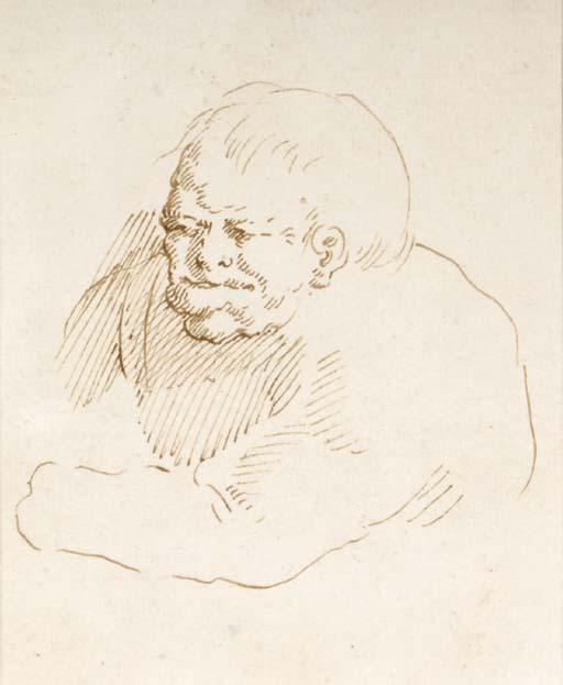 Pietro Novelli - Caricature of a grotesque