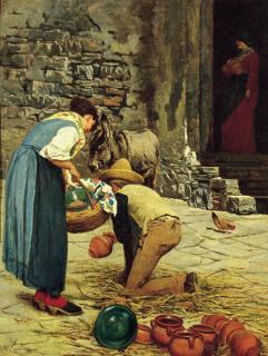 Pietro Pajetta - Il venditore di cocci, 1888