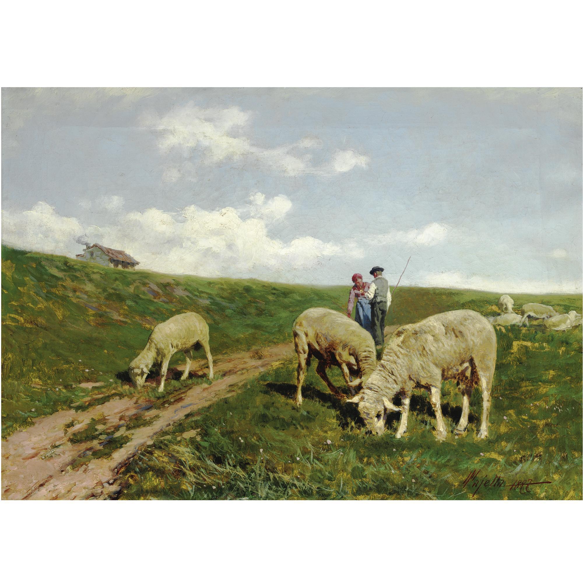 Pietro Pajetta - Pastori Con Gregge