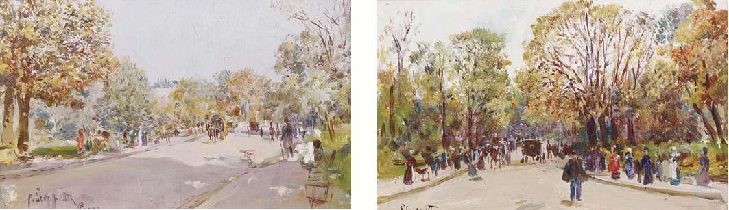 Pietro Scoppetta - Dans Le Parc; Promenade Dans Le Parc, Paris