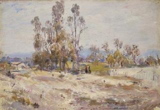 Pietro Scoppetta - Paesaggio con figure