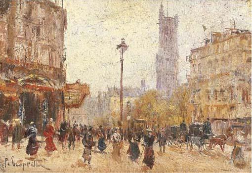 Pietro Scoppetta - Parigi, Piazza Saint Jacques